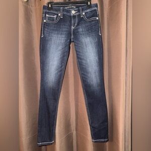 Express Dark Blue Skinny Jeans